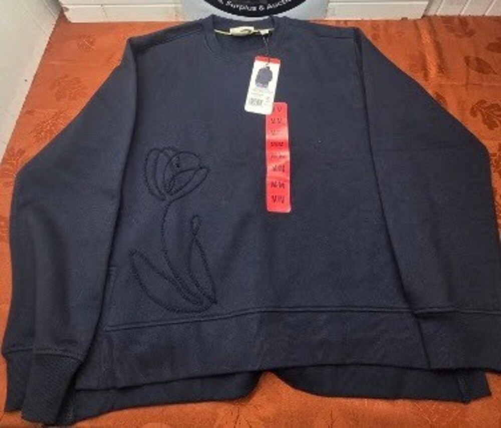 Scotch & Soda Women's Floral Embroidered Crewneck Sweatshirt, Size M